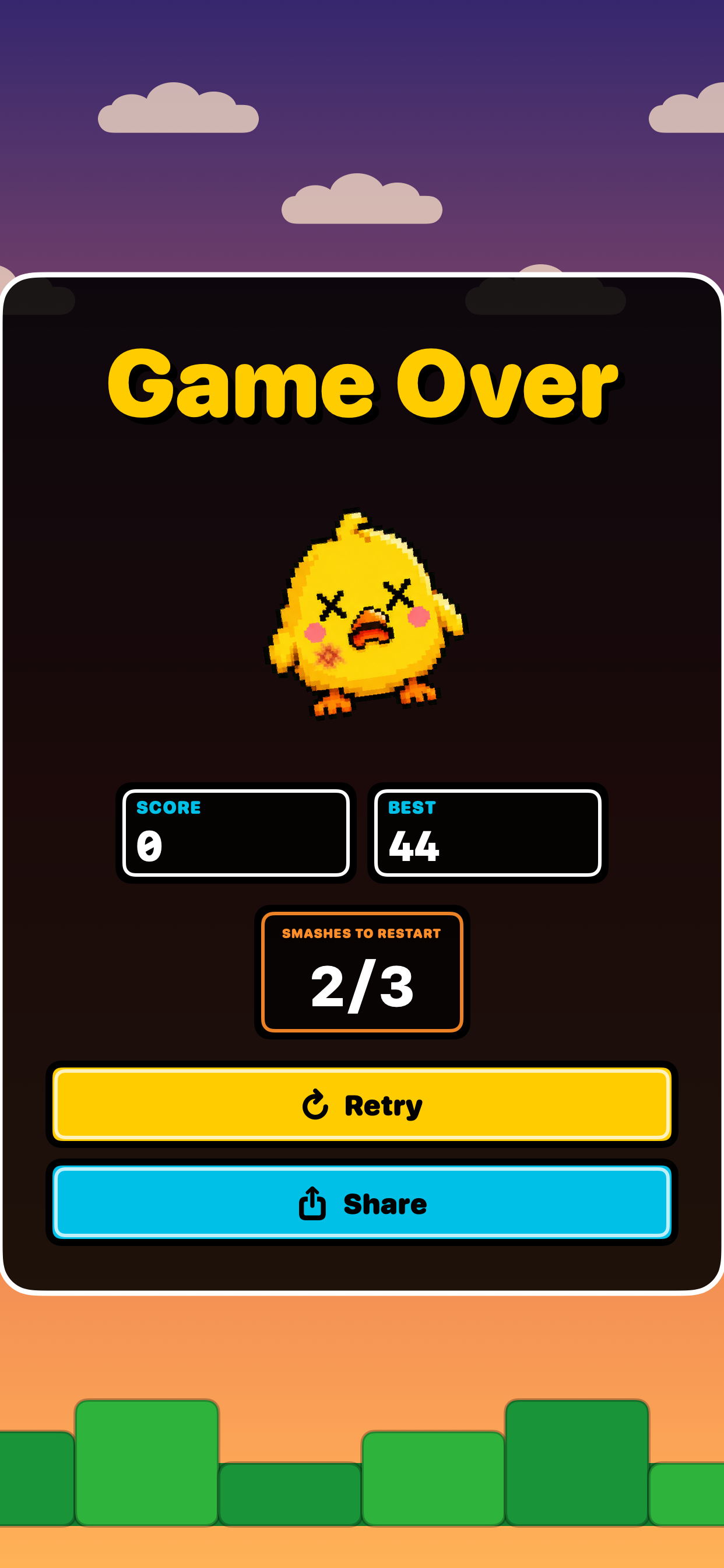 Results - Shake Flappy